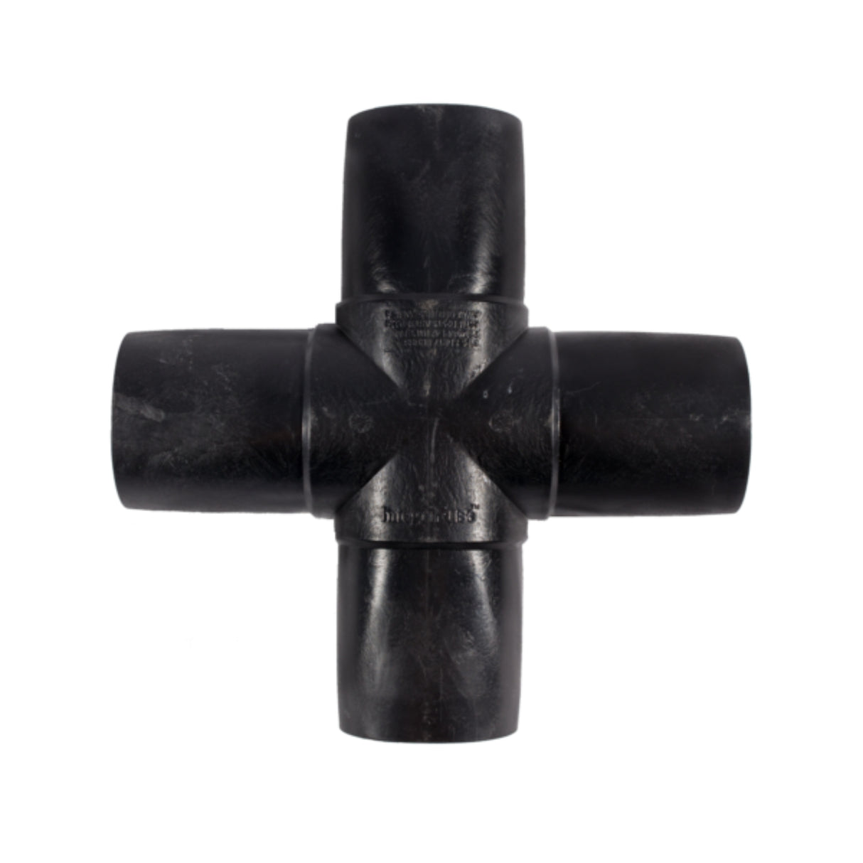 Molded HDPE Butt Fusion 4-Way Cross Fitting | IPS | SDR 9, 11, 17