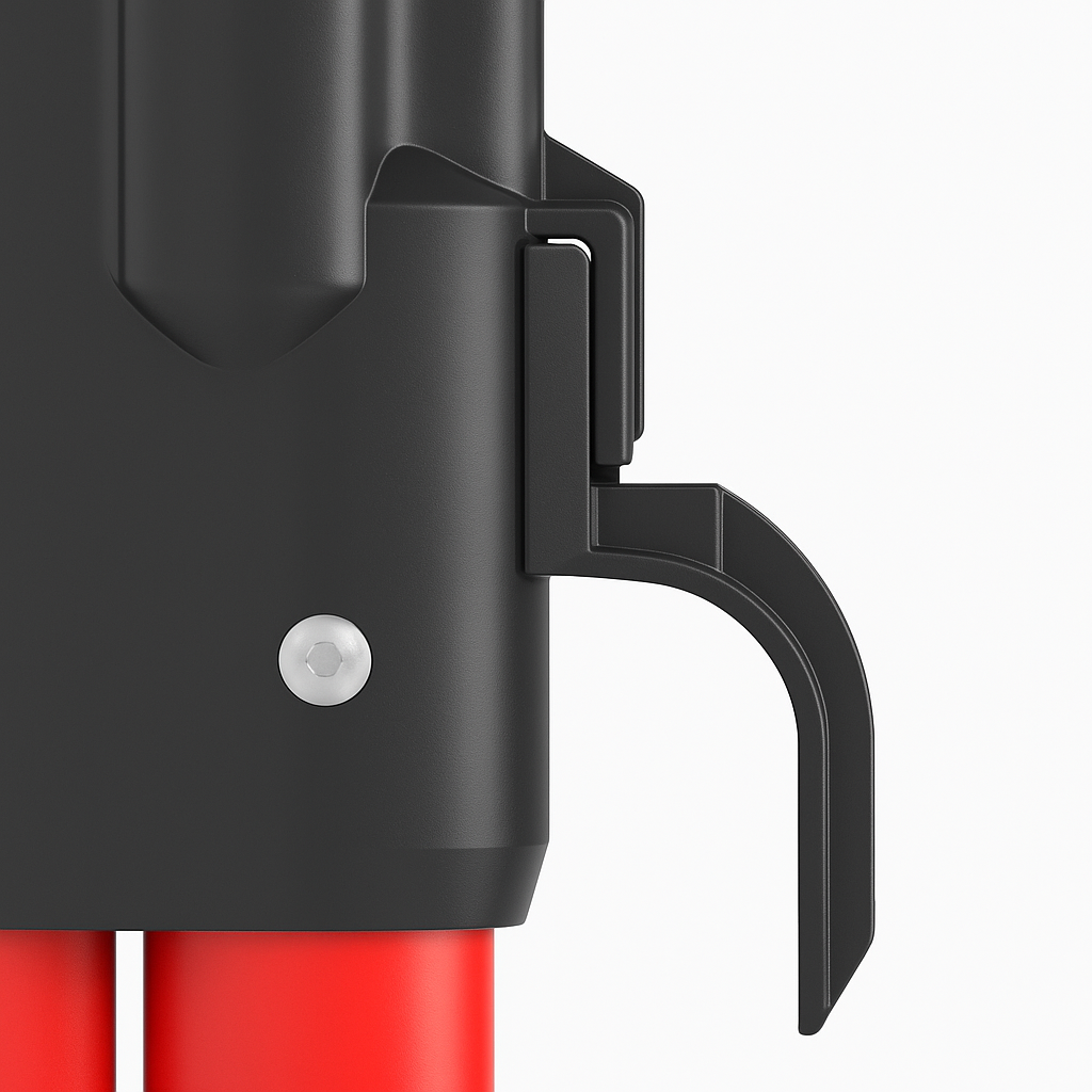 Clampstick tool featuring a foam-cored fiberglass design with a 1.25-inch pole for secure utility applications.