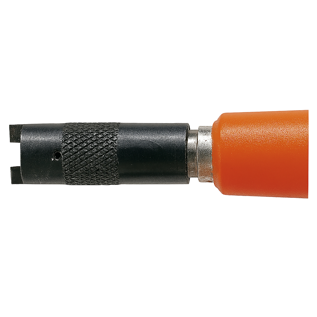 Insulated slotted screwstarter with PENTA grip, designed for 1000V applications, showcasing a durable handle and tip.