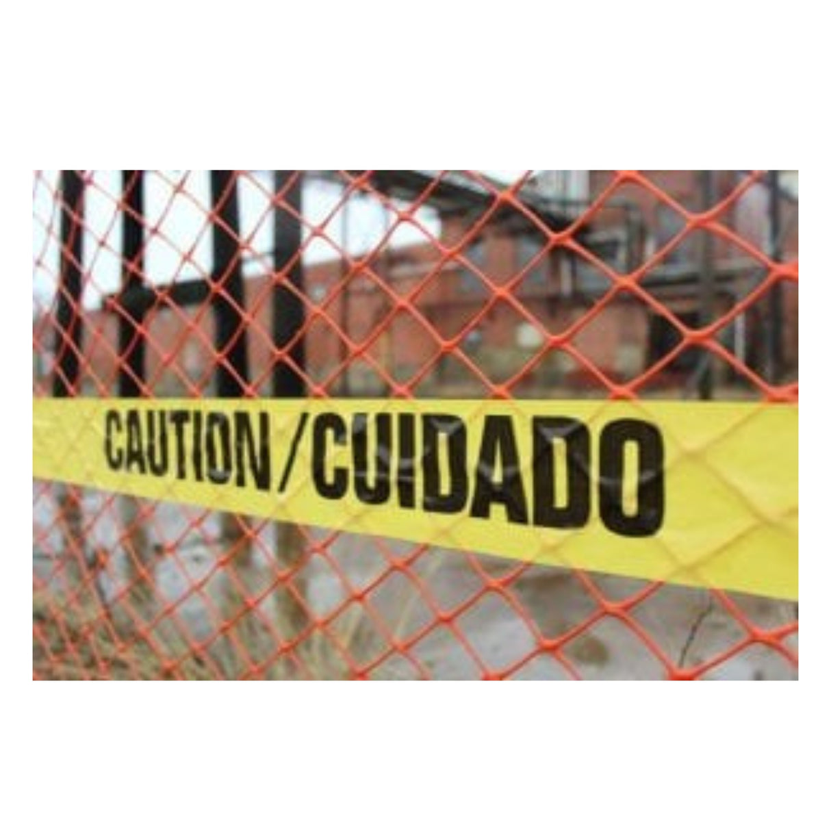 DIAMOND MESSAGE CAUTION/CUIDADO SAFETY FENCE | Utility Pipe Supply