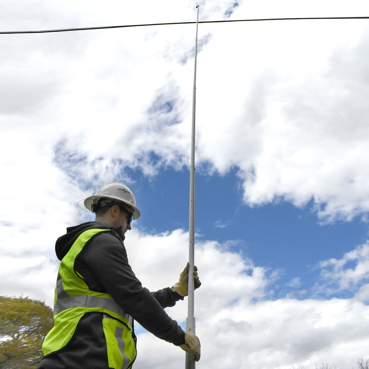 Jameson Round Telescoping Measuring Pole | 25 ft or 36 ft | Fiberglass