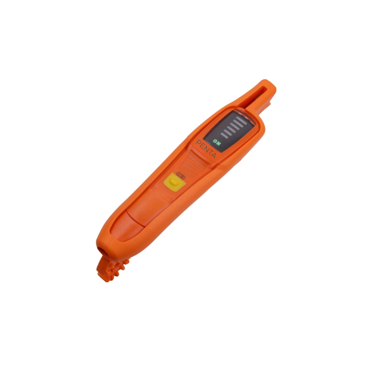 Unipolar voltage detector for low voltage networks, CAT IV 1000V, IP65 rated, featuring a bright orange design.