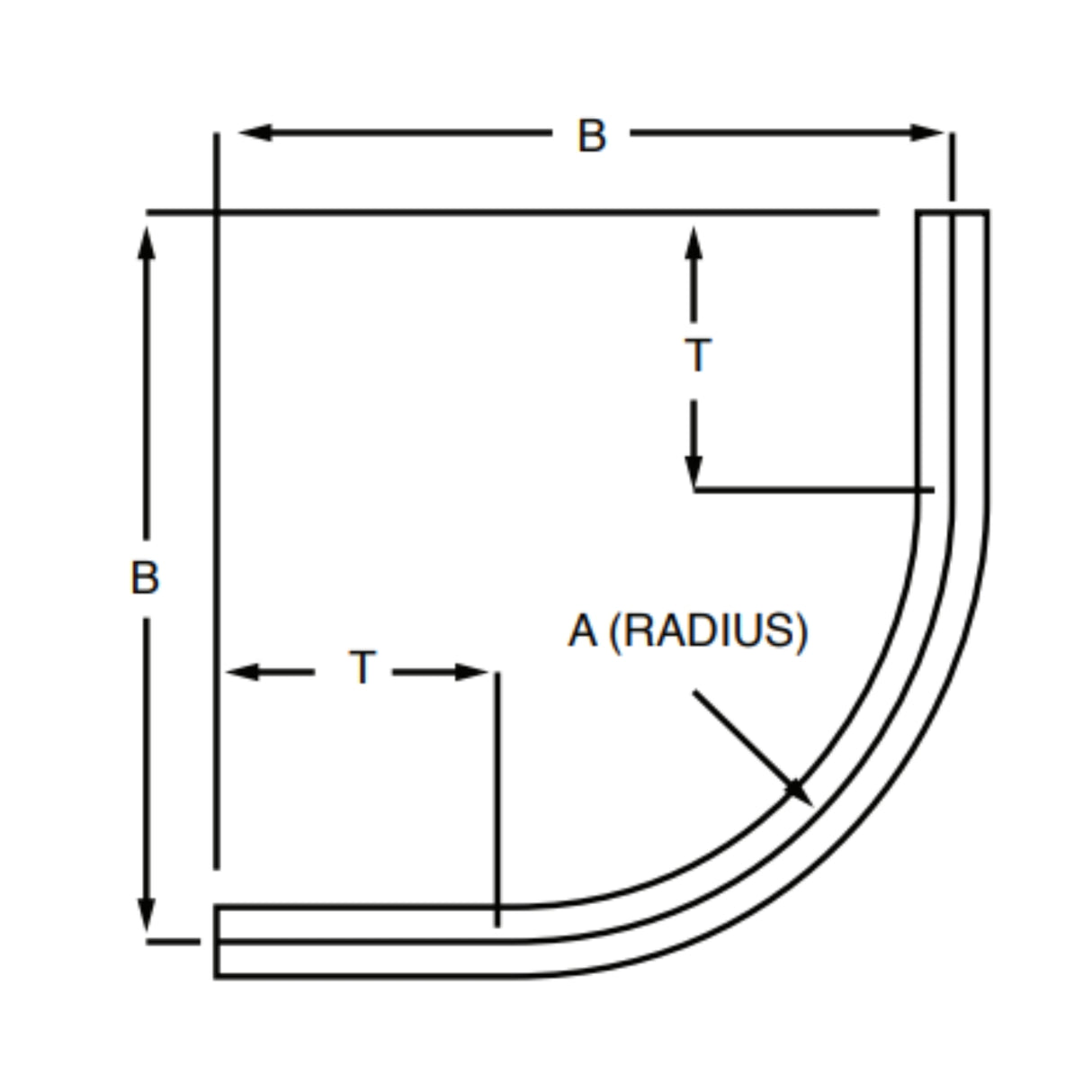90° Stainless Steel Rigid Elbows - Type 316 | Utility Pipe Supply