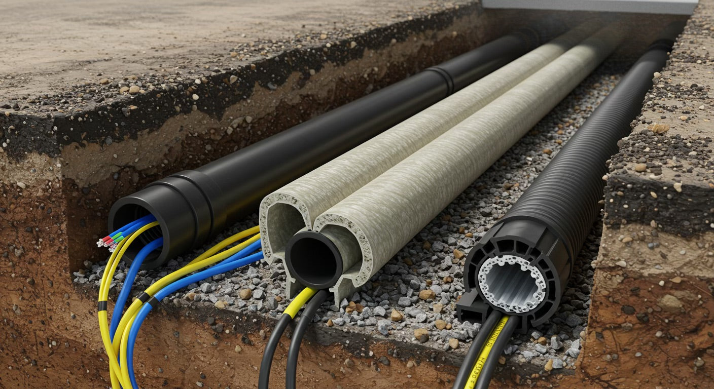 Types of Conduit in Woodstock, IL: HDPE, Fiberglass, and Hybrid Options and Trends Explained
