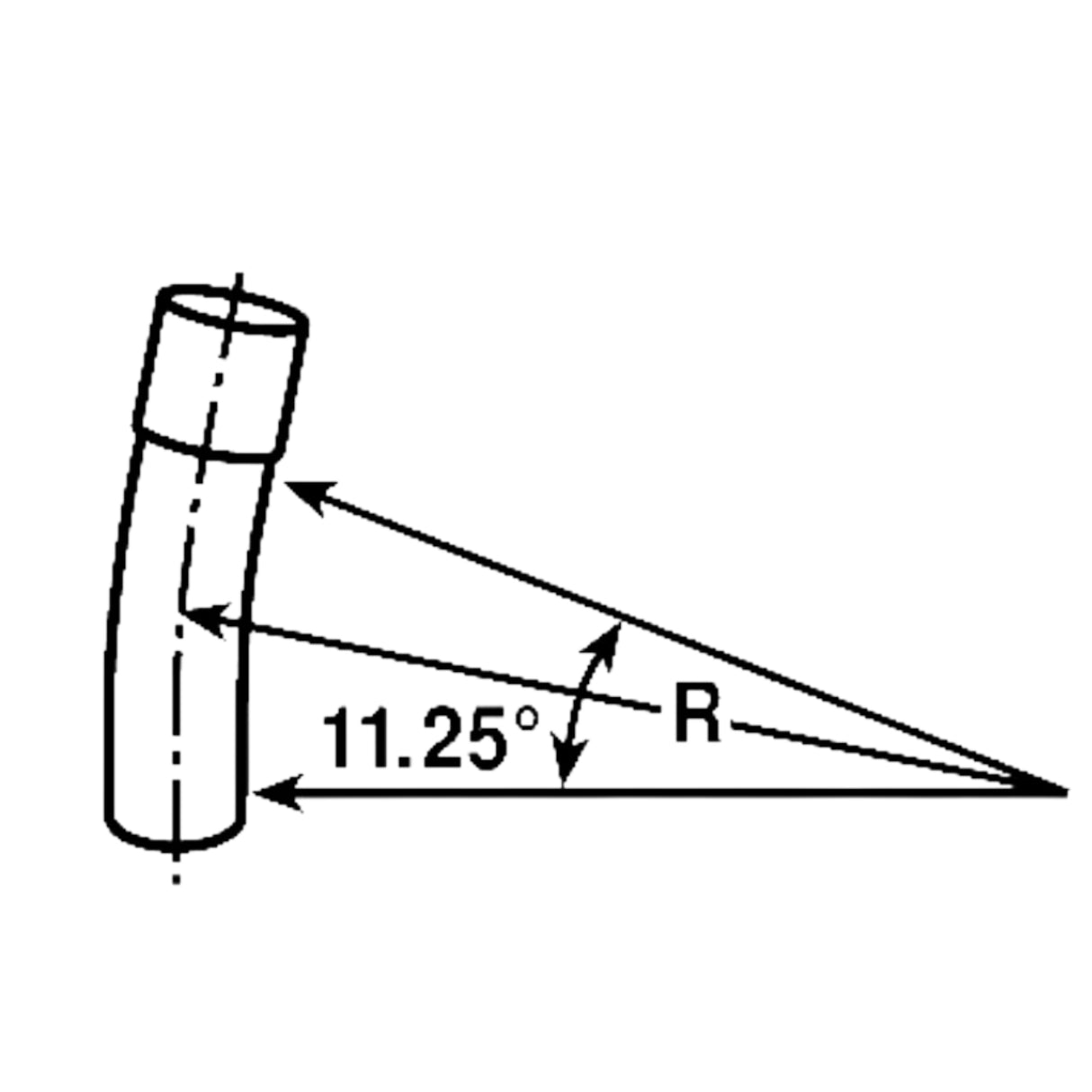 Schedule 40 PVC Elbows – 11.25° Standard Radius