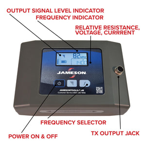 Jameson 17-300RTK Cable & Pipe Locator Kit | Receiver + Digital Transmitter