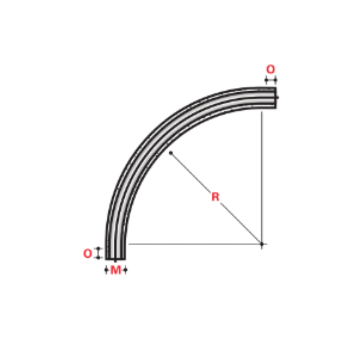 IPS 90° x 24" STANDARD RADIUS ELBOWS -  BELOW GROUND