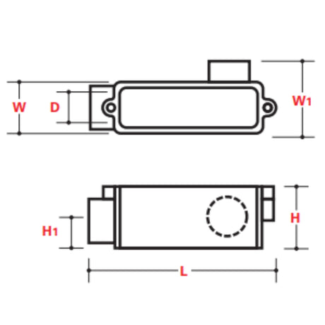 Type LR Conduit Body - Above Ground