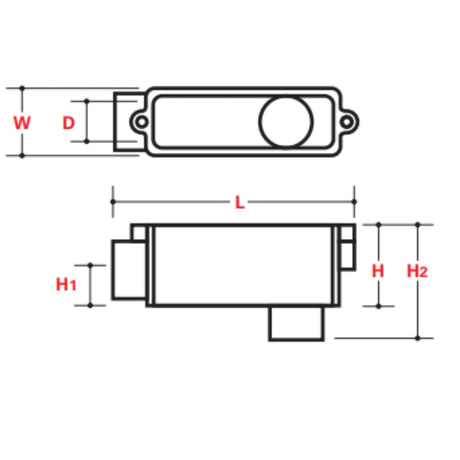 XW Type LB Conduit Bodies Durable - Above Ground