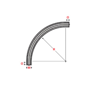 IPS 90° x 60" STANDARD RADIUS ELBOWS - BELOW ABOVE