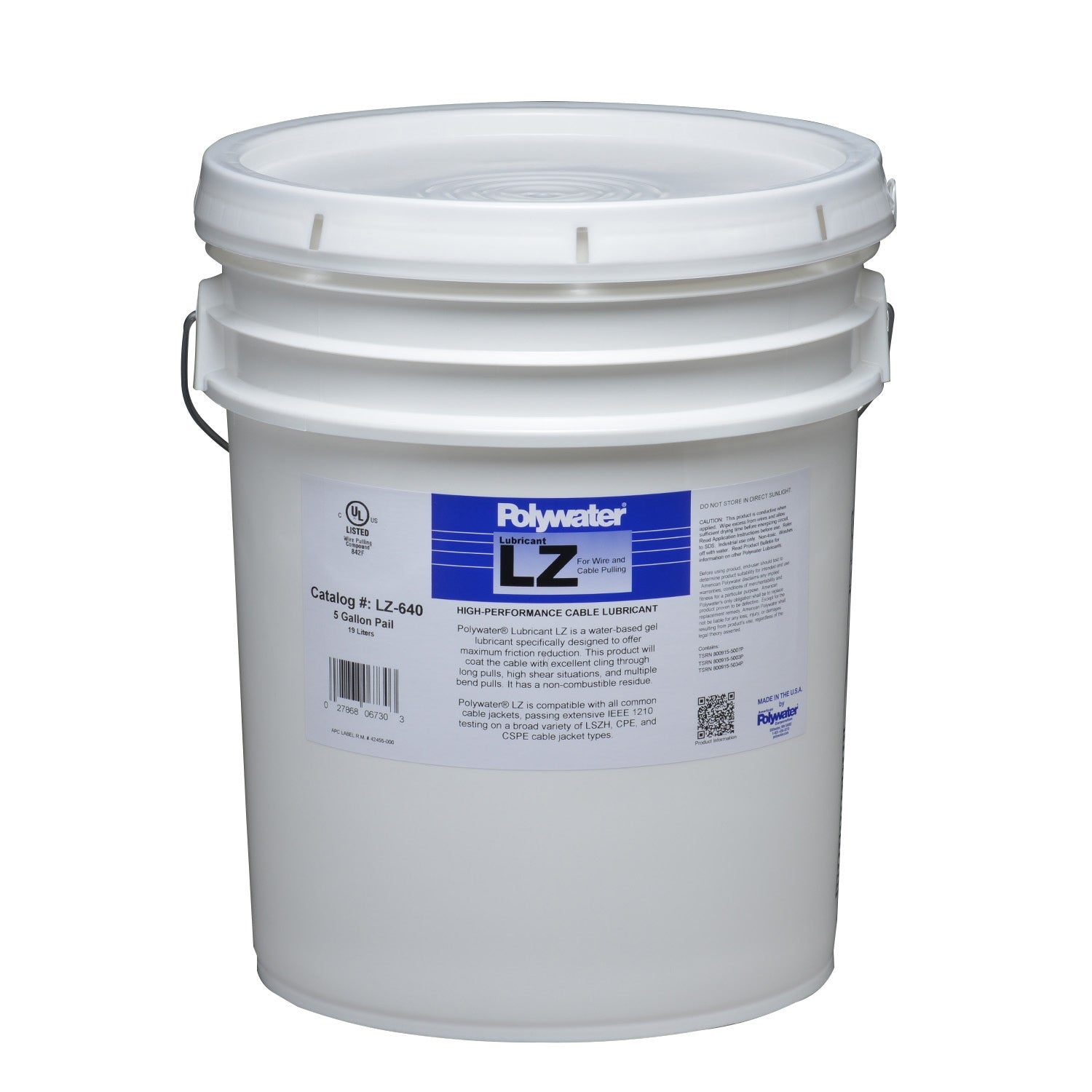 Polywater LZ Cable Gel Lubricant | LSZH Fire-Rated | Utility Pipe