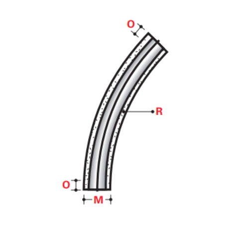 XW 45° x 48" STANDARD RADIUS ELBOWS - BELOW GROUND