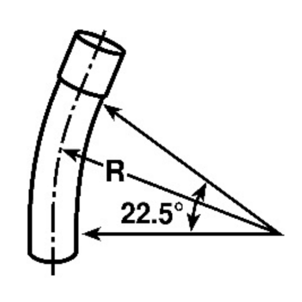 Schedule 80 PVC Elbows – 22.5°  Standard Radius