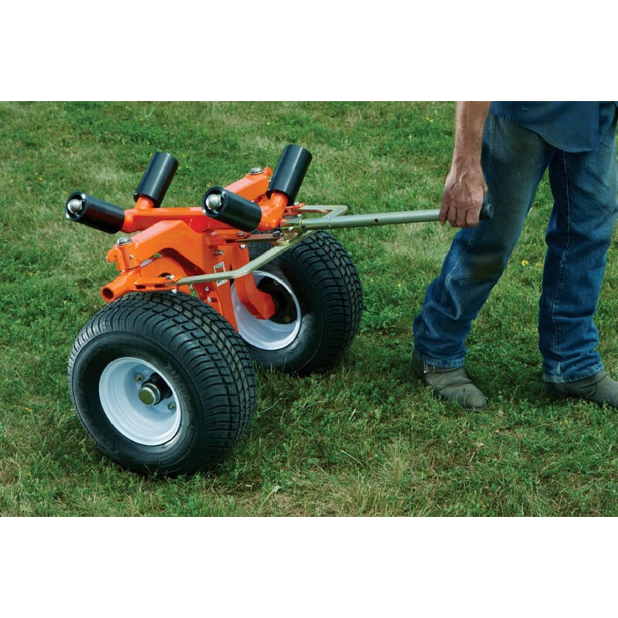 Steerable Two-Wheel Pole Dolly – Heavy-Duty Pole Transportation Solution