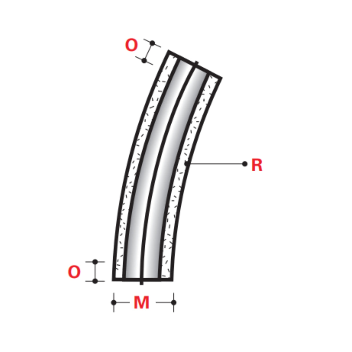 XW 22-1/2° x 36" STANDARD RADIUS ELBOWS - BELOW GROUND