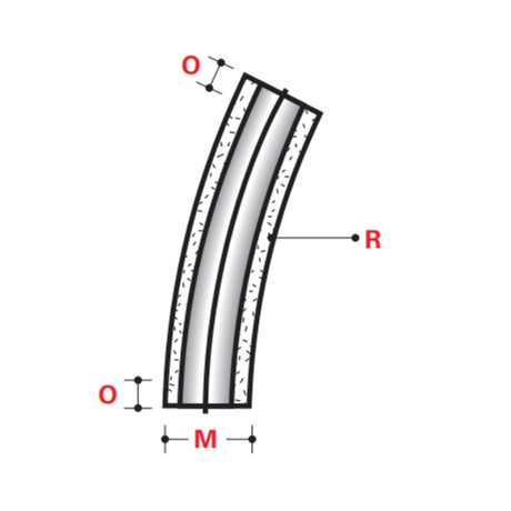 XW 22-1/2° x 48" STANDARD RADIUS ELBOWS - BELOW GROUND