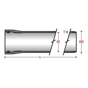 CONDUIT STRAIGHT LENGTHS (ID) GASKET JOINT (MEDIUM WALL) - BELOW GROUND