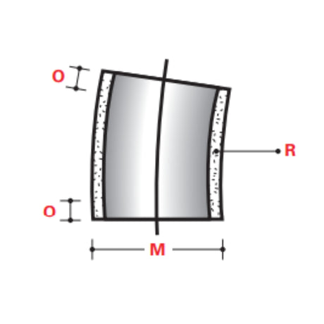 11-1/4° x 48" Standard Radius Elbows (ID) - BELOW GROUND