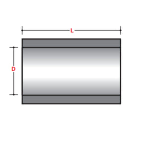 Sleeve Coupling Fittings (XW) Durable Pipe Connector - ABOVE GROUND