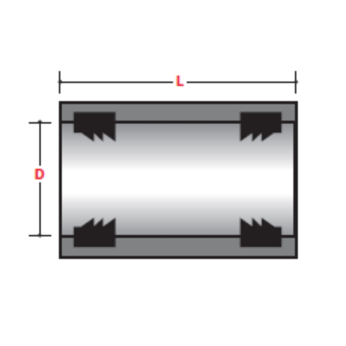 SLEEVE COUPLING WITH GASKET FITTINGS (ID) - BELOW GROUND