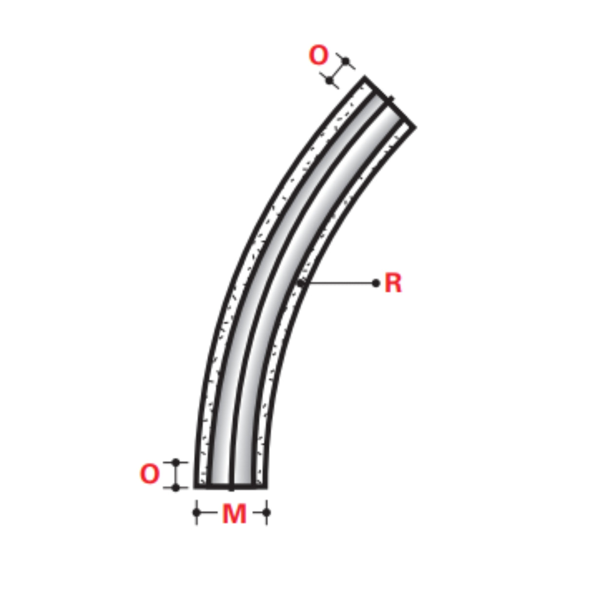 ID 45° x 48" Standard Radius Elbows - BELOW GROUND