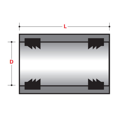 SLEEVE COUPLING WITH GASKET - ABOVE GROUND