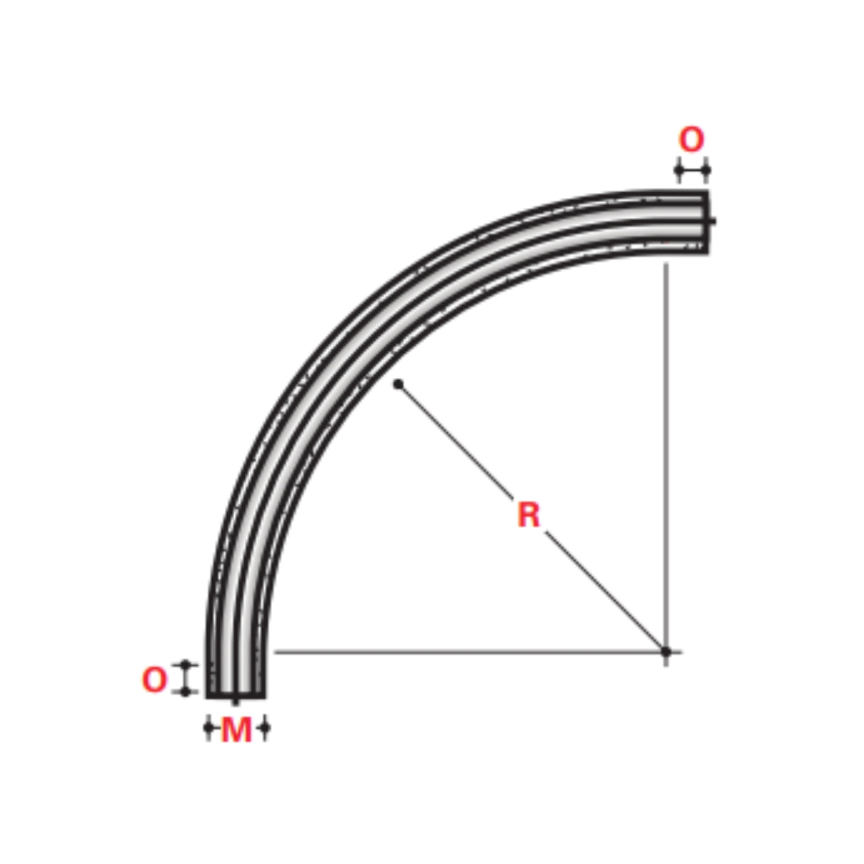 ID 90° x 60" Standard Radius Elbows - ABOVE GROUND