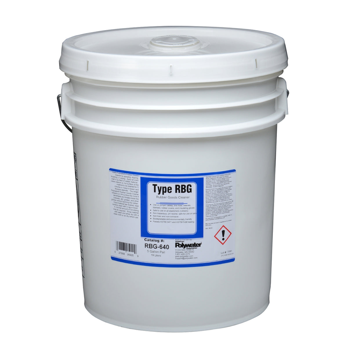 Rbg Electrical Polywater Type RBG Rubber Goods Cleaner | Electrical PPE | Utility Pipe ...