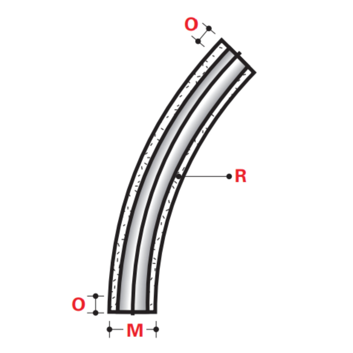 ID 45° x 48" Standard Radius Elbows - ABOVE GROUND