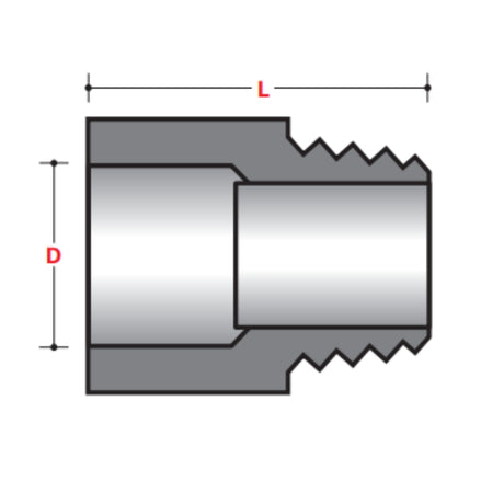 Male Adapter Fittings (XW) - ABOVE GROUND