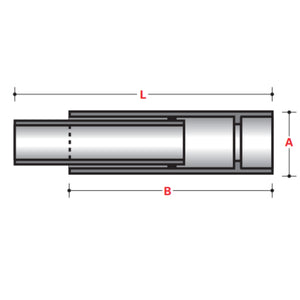 SINGLE EXPANSION JOINT SOCKET X SPIGOT WITH O-RING - ABOVE GROUND