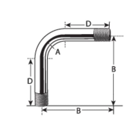 Galvanized Rigid Conduit (GRC) Large Radius 60ºElbows