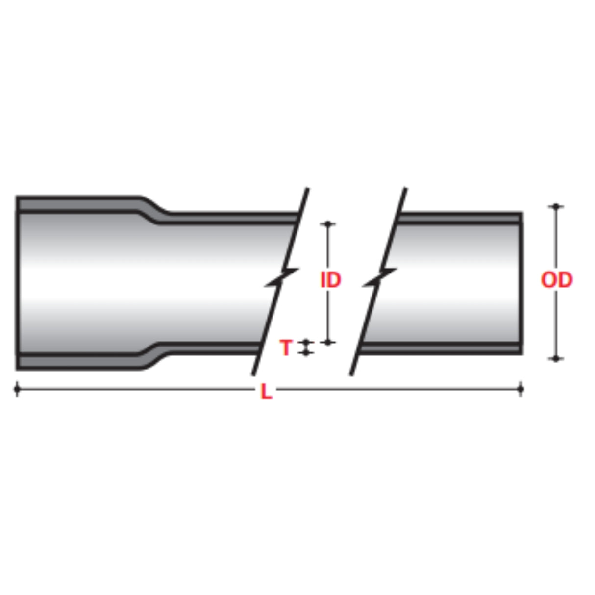 STRAIGHT SOCKET (XW) - ABOVE GROUND