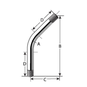 Galvanized Rigid Conduit (GRC) Large Radius 60ºElbows