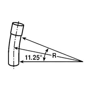 4" Schedule 40 PVC Elbows – 11.25° Standard  Radius