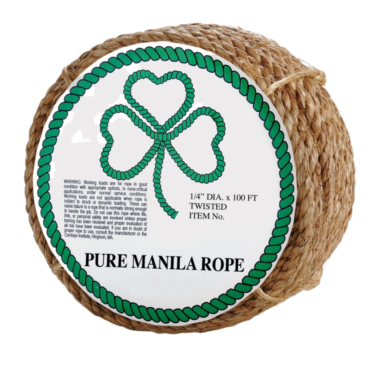 1.25" - 3 Strand Twisted Natural Fiber Manila Rope