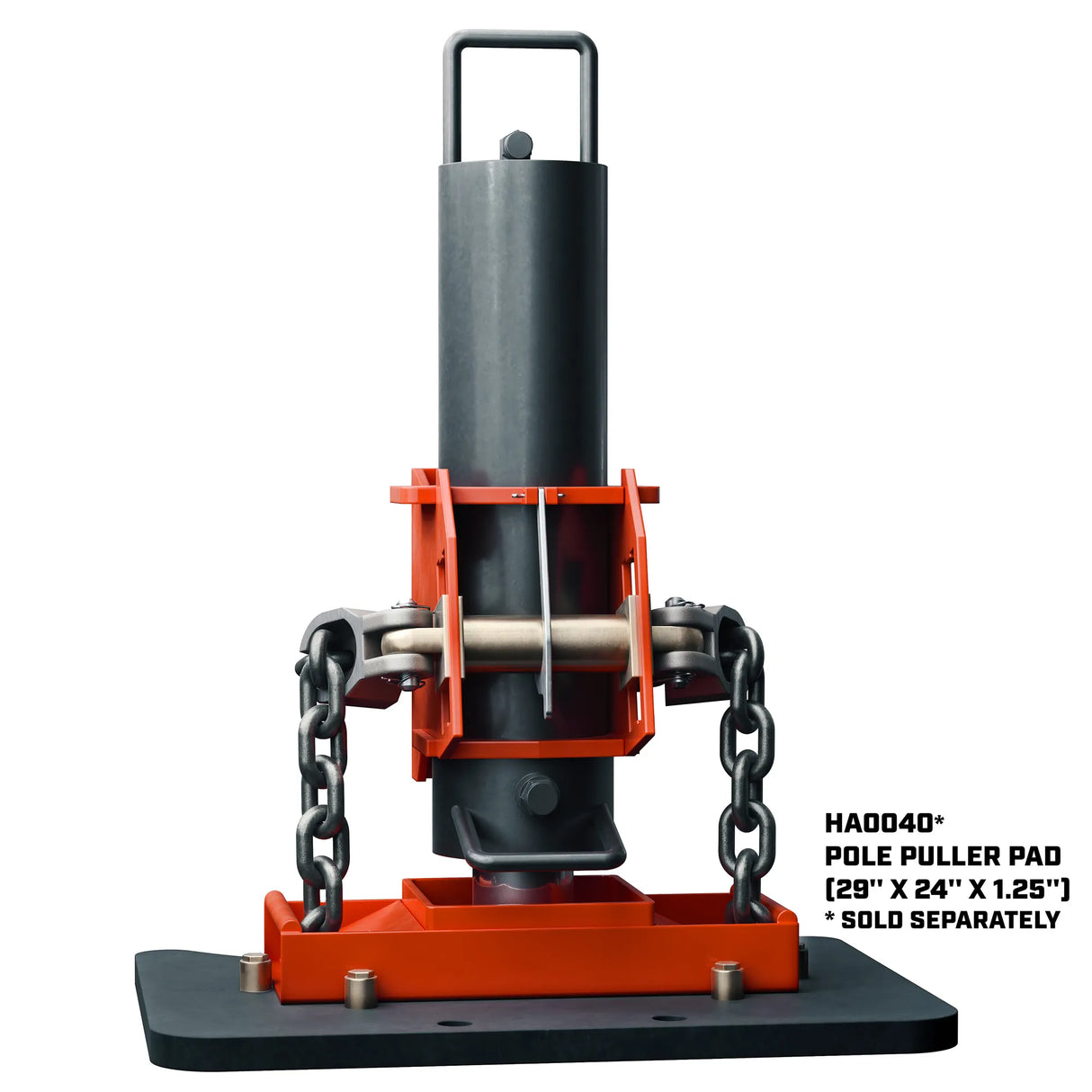 TiiGER 4001D pole puller swivel, back plate, and alloy chain