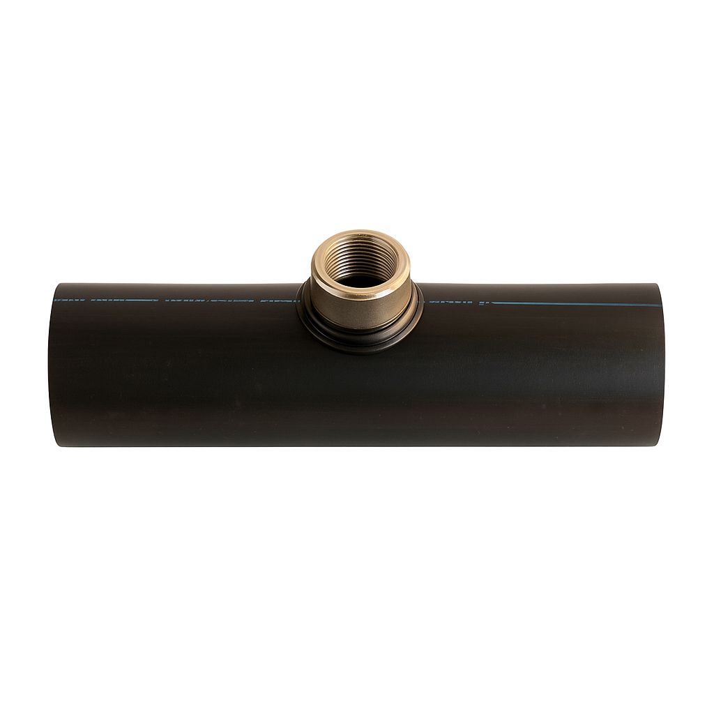 412 Series transition fitting with 1.25-inch female NPT thread and DR 11, designed for underground utility applications.