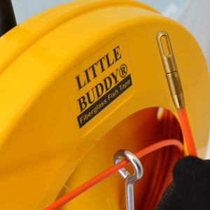 Jameson Little Buddy Fish Tape | 3/16" Fiberglass Rod | 150'–300' Conduit