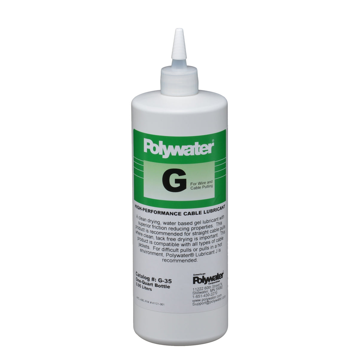 Polywater Lubricant G - Premium Cable Pulling Lubricant