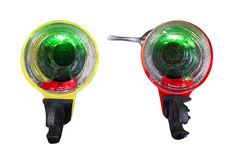 High voltage detector for 60kV to 500kV range, featuring green indicator lights and durable design for utility applications.