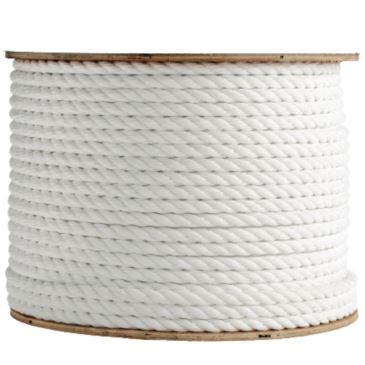 1/2"- 3 Strand Twisted White Polypropylene Rope