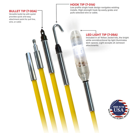 Jameson Yellow Jacket Low-Flex Fish Rod Kit | 1/4" | 15–16 FT