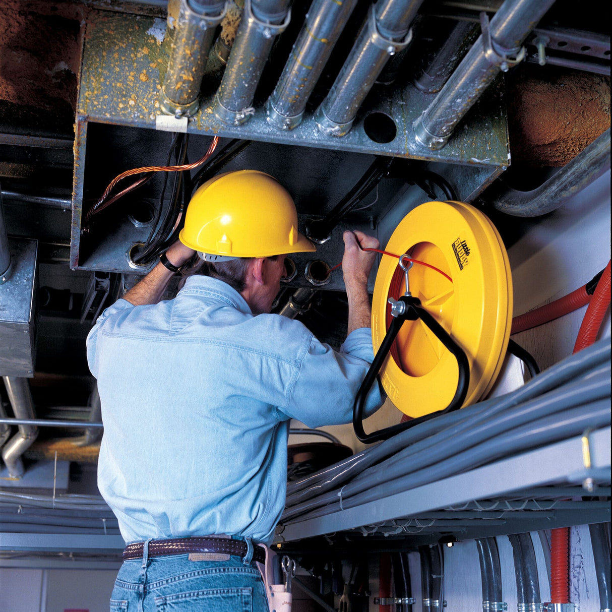 Jameson Little Buddy Fish Tape | 3/16" Fiberglass Rod | 150'–300' Conduit