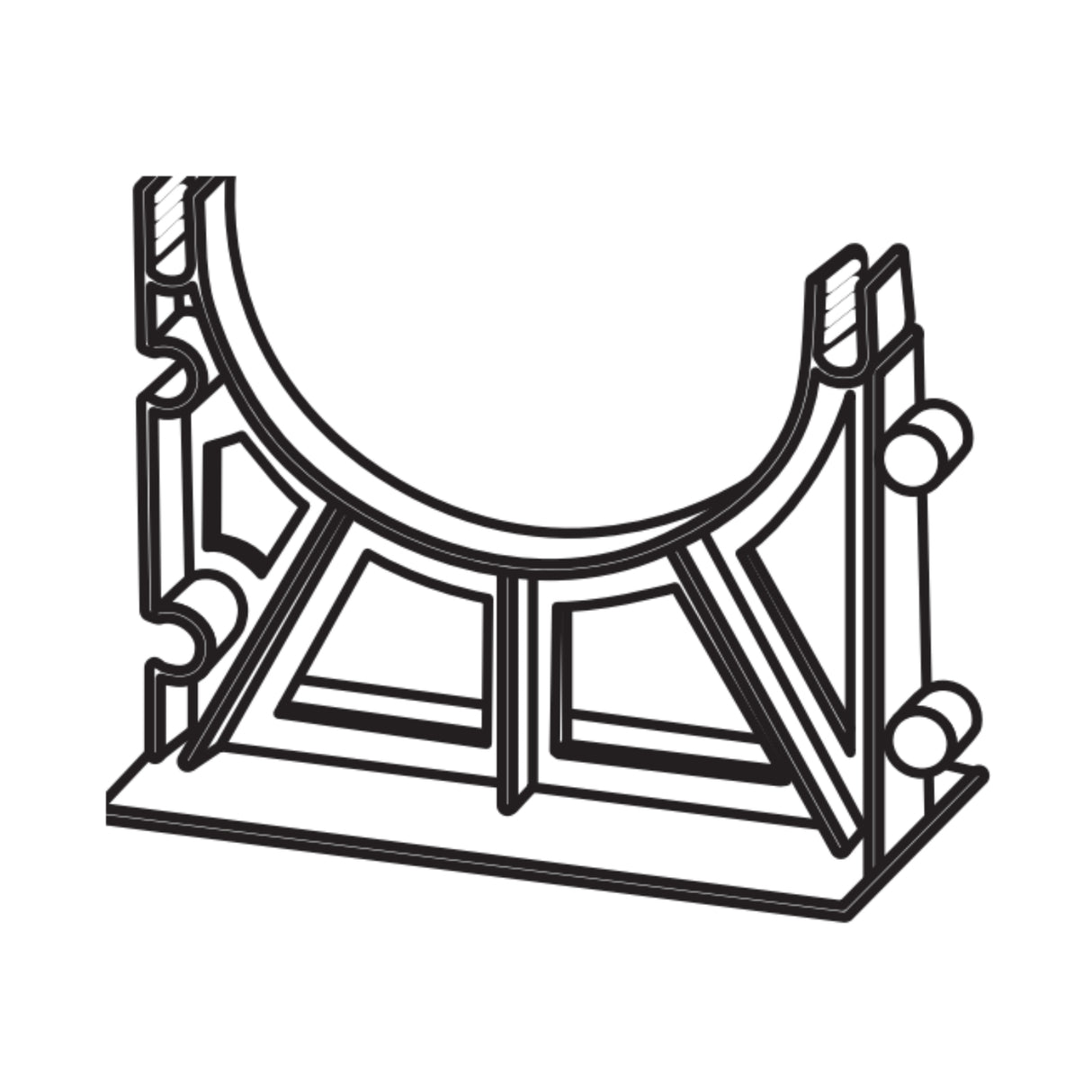 2" SEPARATION Base Spacer for Conduit - Durable Accessory