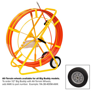 Jameson 1/2" Fiberglass Duct Rodder | Big Buddy & Mega Buddy Series | 300'–1500'