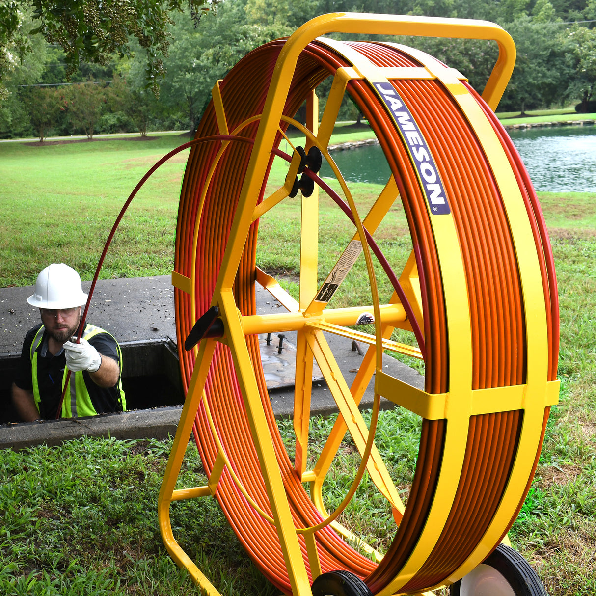 Jameson 1/2" Fiberglass Duct Rodder | Big Buddy & Mega Buddy Series | 300'–1500'