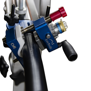 Semi peelable conductor scorer tool with chamfered semicon removal features, designed for efficient utility applications.