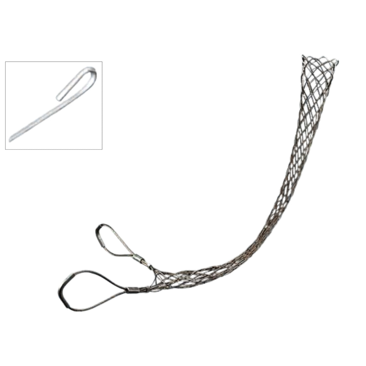 Double Eye Split Mesh Rod Closing Cable Support Socks