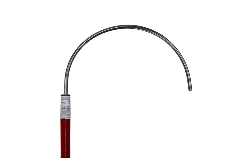 PENTA insulated rescue hook with a foam-cored fiberglass handle, available in 6 and 8-foot lengths for safety and durability.